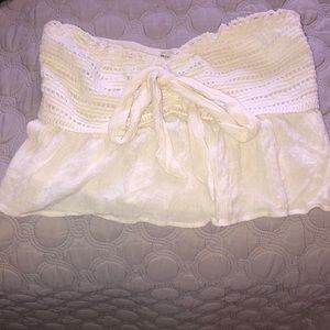 American Eagle Tube Top in Cream